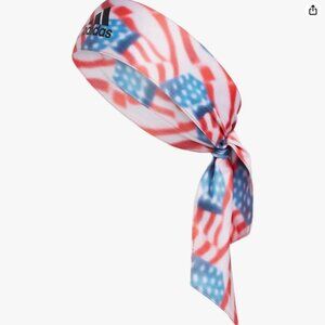 New Adidas Alphaskin Headband Americana Patriotic Stars Stripes Red White Blue